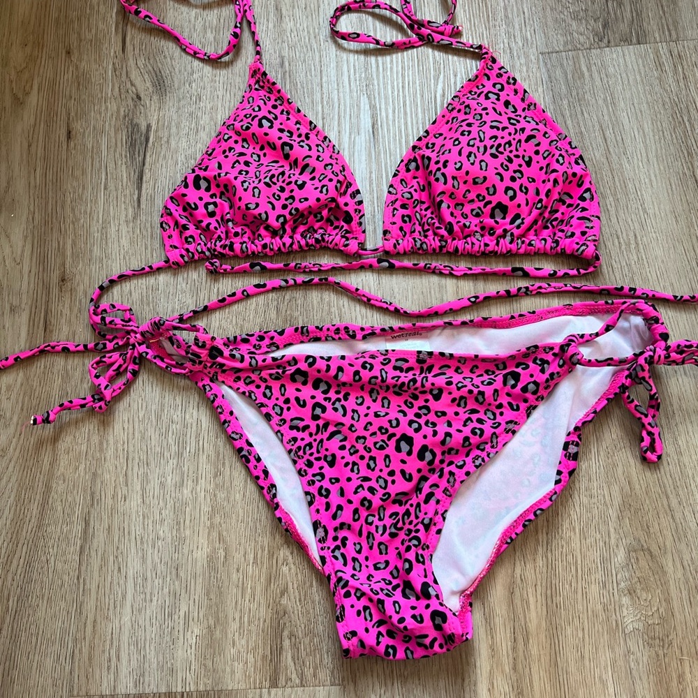 Two piece wet seal bathing suit